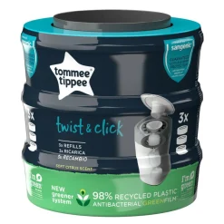 Tommee Tippee Pusletid<Sangenic Twist & Click Blee Poser