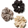 Hairlust Satin Silk Scrunchies XXL< Hårpynt