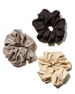 Hairlust Satin Silk Scrunchies XXL< Hårpynt