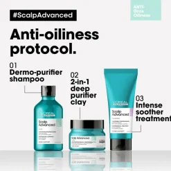 L'Oréal Professionnel Hovedbundspleje>Scalp Advanced Anti-Oiliness 2-In-1 Deep Purifyer Clay