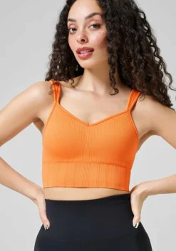 Casall Sports-Bh'Er<Seamless Rib Padded Sports Bra