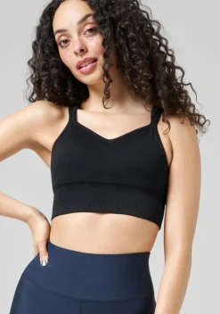 Casall Sports-Bh'Er>Seamless Rib Padded Sports Bra