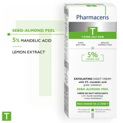 Pharmaceris Ansigtspleje<Sebo-Almond Peel 5% Mandelic Acid Exfoliating Night Cream