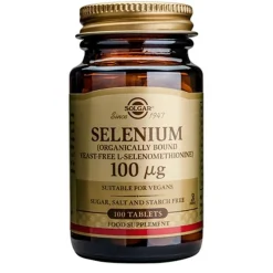 Solgar Selen<Selen 100 mcg tabletter