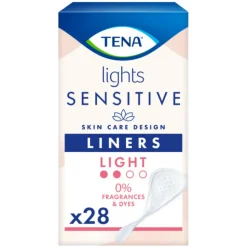 Tena Sensitive Lights Inkontinenstrusseindlæg< Inkontinens