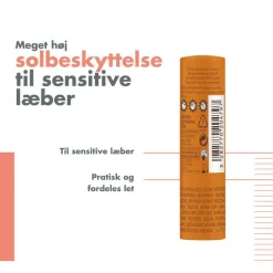 Avène Solcreme|Solpleje>Sensitive Sun Lip Balm SPF50+
