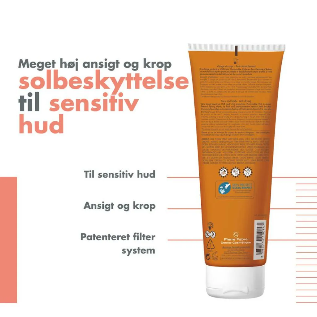 Avène Solcreme|Solpleje>Sensitive Sun Lotion SPF50+