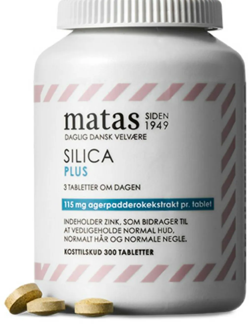 Matas Striber Silica Plus< Ingredienser|Hud, Hår & Negle