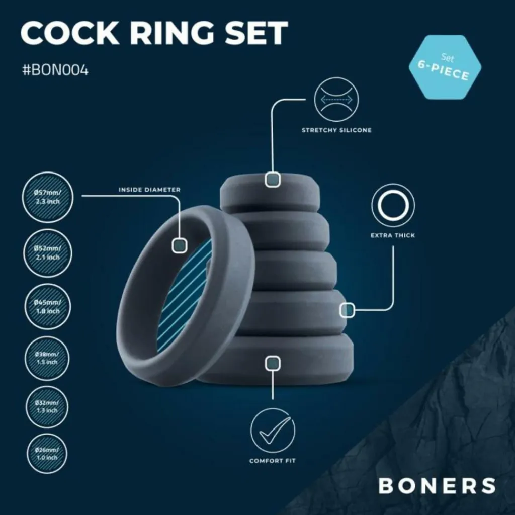 Boners Sexlegetøj Til Mænd<Silikone Penisring Sæt