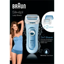 Braun Elektronisk Hårfjerning|Ladyshavere<Silk-Épil LS5160 Wet&Dry Lady Shaver