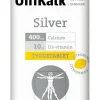 Unikalk Kalk<Silver - Tyggetabl. 400 mg og D-vitamin 10 µg