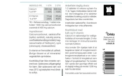 Unikalk Kalk<Silver - Tyggetabl. 400 mg og D-vitamin 10 µg