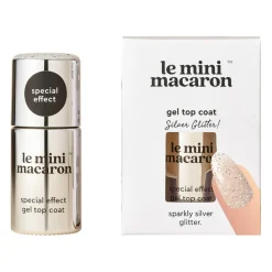 Le mini macaron Gelénegle<Silver Glitter Gel Top Coat