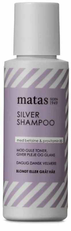 Matas Striber Silver Shampoo til Gråt og Blondt Hår< Rejsestørrelser