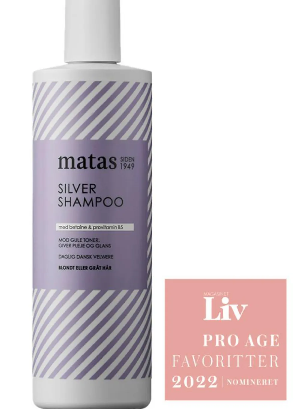 Matas Striber Shampoo<Silver Shampoo til Gråt og Blondt Hår