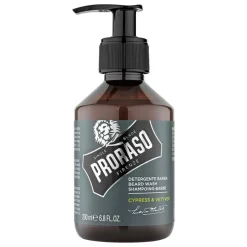 Proraso Skægshampoo, Cypress & Vetiver, 200 ml.< Skægshampoo|Skægpleje