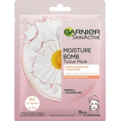 Garnier Masker<Skin Active Moisture Bomb Tissue-Mask, Dry & Sensitive Skin