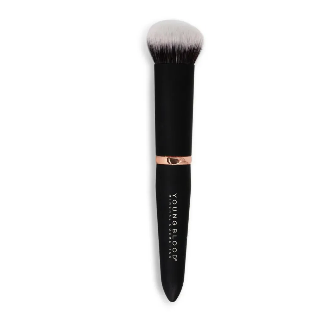Youngblood Skin Perfecting Foundation YB16 Luxe Makeup Brush< Foundationbørster