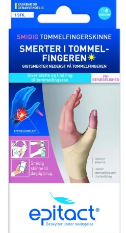 Epitact Tommelfingerstøtte|Tommelfingerstøtte<Smidig Tommelfingerskinne