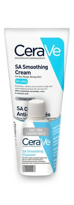 CeraVe Dermatologisk Hudpleje Til Mænd|Kropspleje<Smoothing Cream & Smoothing Cleanser Bundle