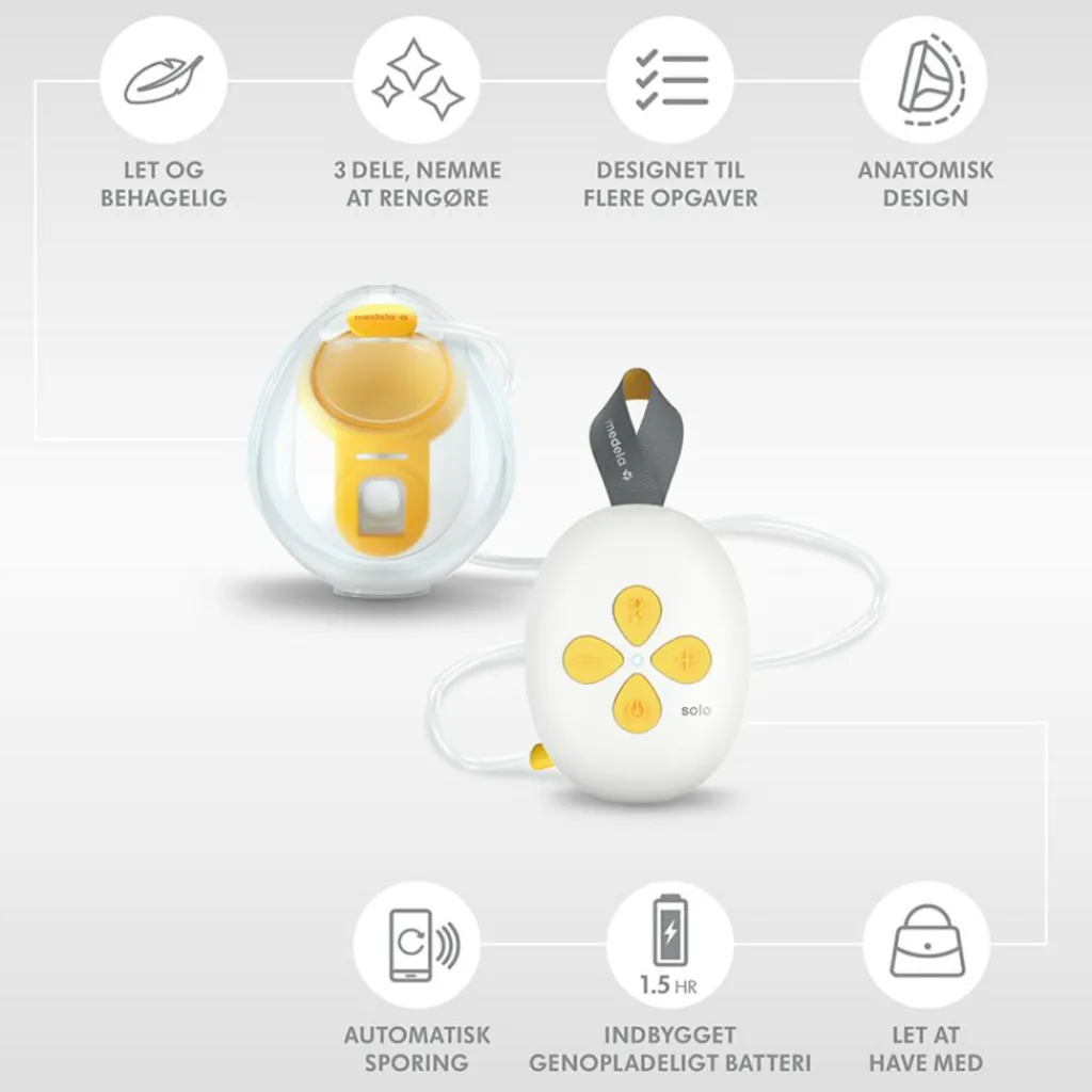 Medela Brystpumper>Solo Hands-free Elektrisk Enkeltbrystpumpe