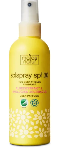 Matas Natur Solspray SPF 30< Solcreme