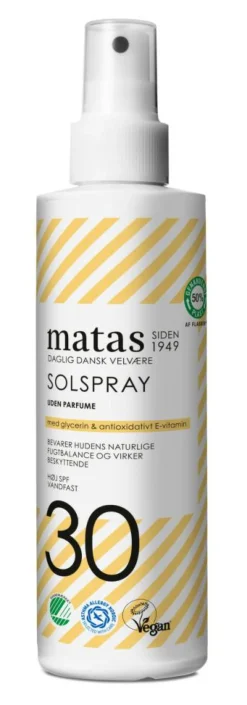 Matas Striber Solspray SPF 30 Uden Parfume< Solcreme