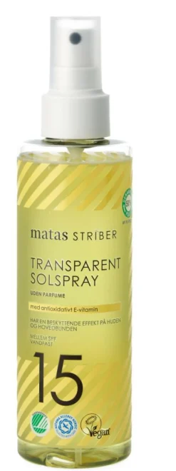 Matas Striber Solcreme<Solspray Transparent SPF 15 Uden Parfume