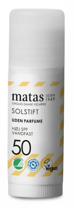 Matas Striber Solcreme<Solstift SPF 50 Uden Parfume
