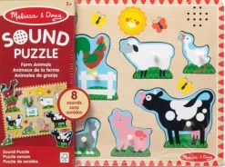 Melissa and Doug Sound Puzzle Farm Animals<Børn Spil Og Puslespil