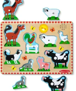 Melissa and Doug Sound Puzzle Farm Animals<Børn Spil Og Puslespil