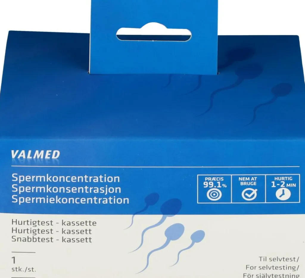 ValMed Sædkvalitetstests>Spermkoncentration Hurtigtest