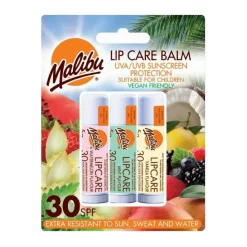 Malibu SPF 30 Lip Balm Sunscreen, Watermelon, Mint and Vanilla< Læbepleje