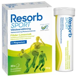 Resorb Elektrolytter<Sport Hyldeblomst-Lime