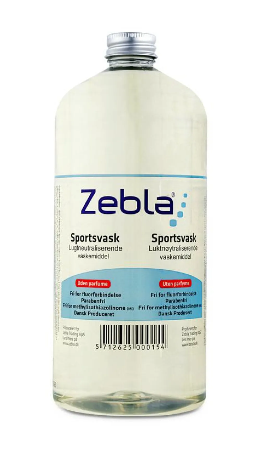 Zebla Tekstilpleje<Sportsvask uden Parfume