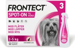 Frontect Håndkøbsmedicin Til Dyr>Spot-on, opløsning til hund 2-5 kg
