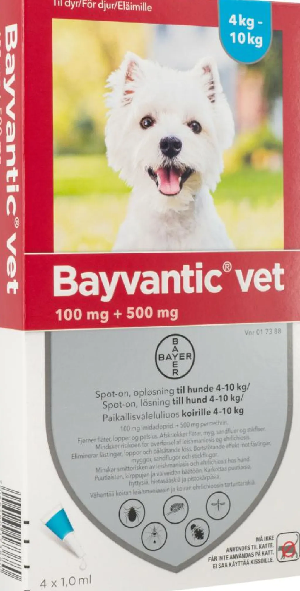 Bayvantic Vet Spot-on til Hund< Flåter & Lopper|Flåter & Lopper
