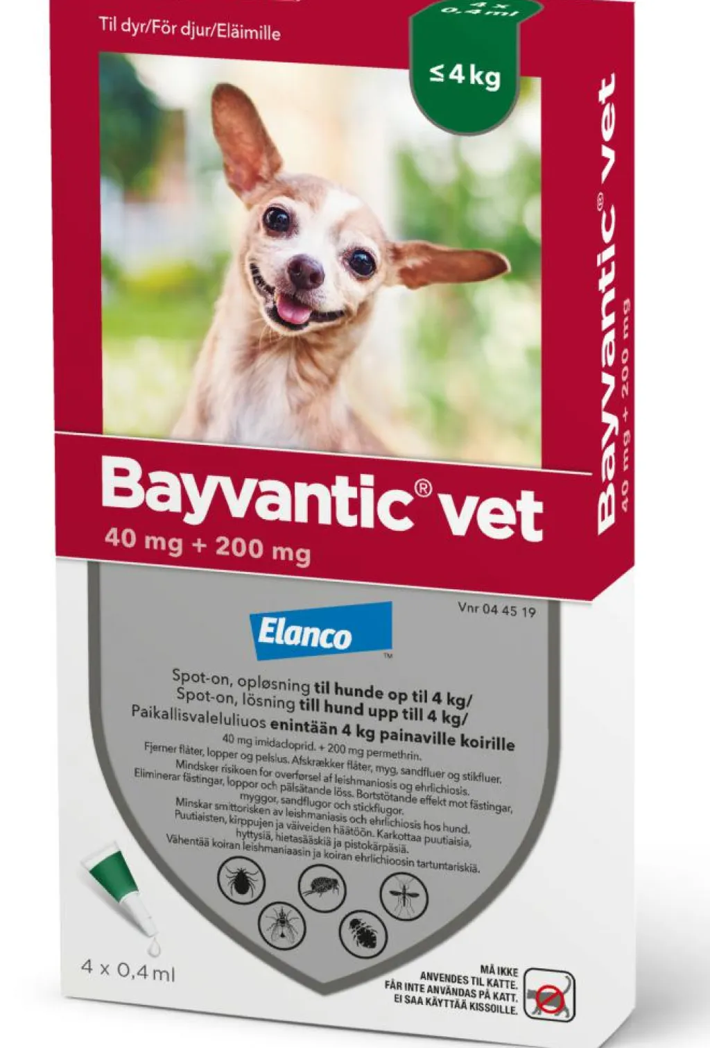 Bayvantic Vet Flåter & Lopper|Flåter & Lopper>Spot-on til Hund