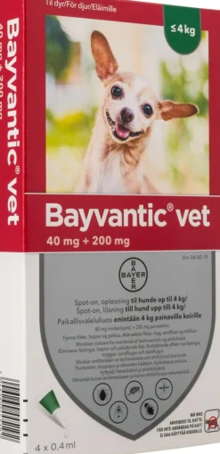 Bayvantic Vet Flåter & Lopper|Flåter & Lopper>Spot-on til Hund
