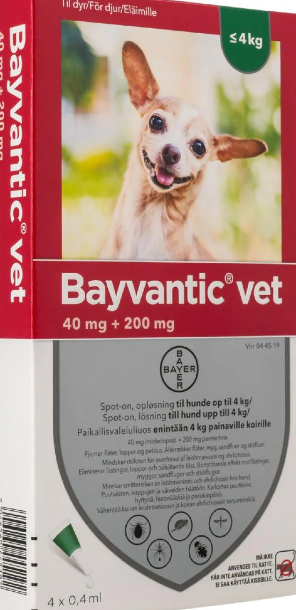 Bayvantic Vet Flåter & Lopper|Flåter & Lopper>Spot-on til Hund