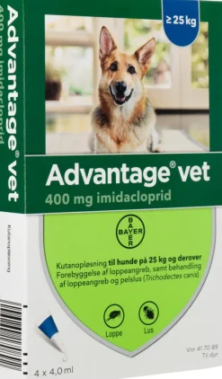 Advantage Vet Spot-on til Hund< Flåter & Lopper|Flåter & Lopper