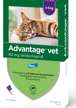 Advantage Vet Flåter & Lopper|Flåter & Lopper<Spot-on til Kat