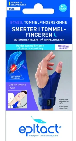 Epitact Stabil Tommelfingerskinne< Tommelfingerstøtte|Tommelfingerstøtte