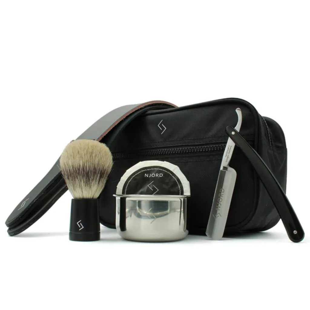 Njord Skrabere & Blade<Straight Razor Starter Set
