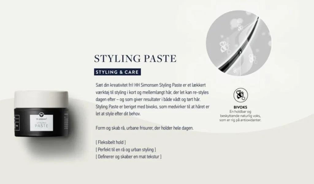 HH Simonsen Hårvoks<Styling Paste