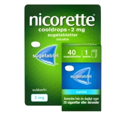 Nicorette® Nikotintabletter|Rygestop>Sugetablet Cooldrops Icymint 2 mg