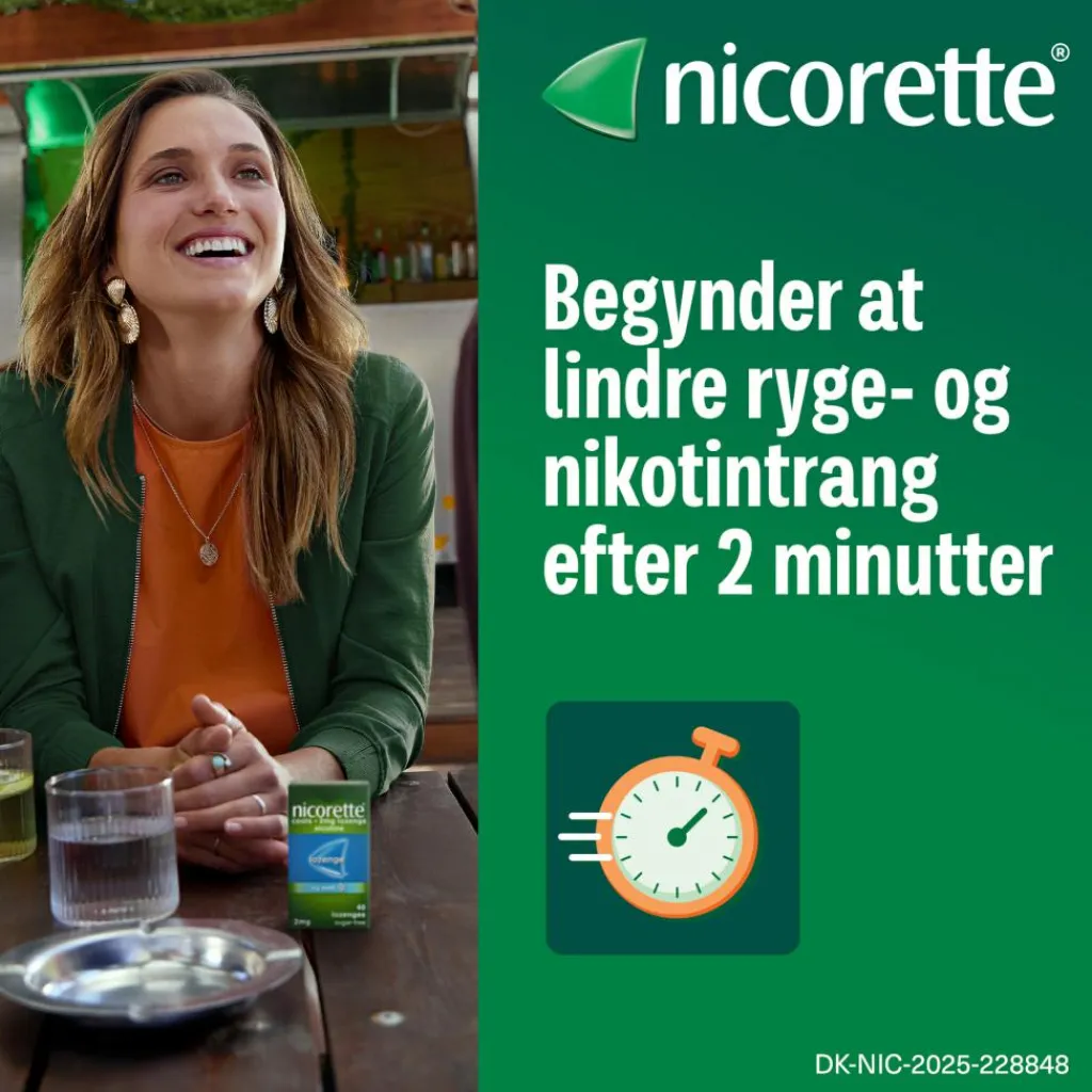 Nicorette® Nikotintabletter|Rygestop>Sugetablet Cooldrops Icymint 2 mg