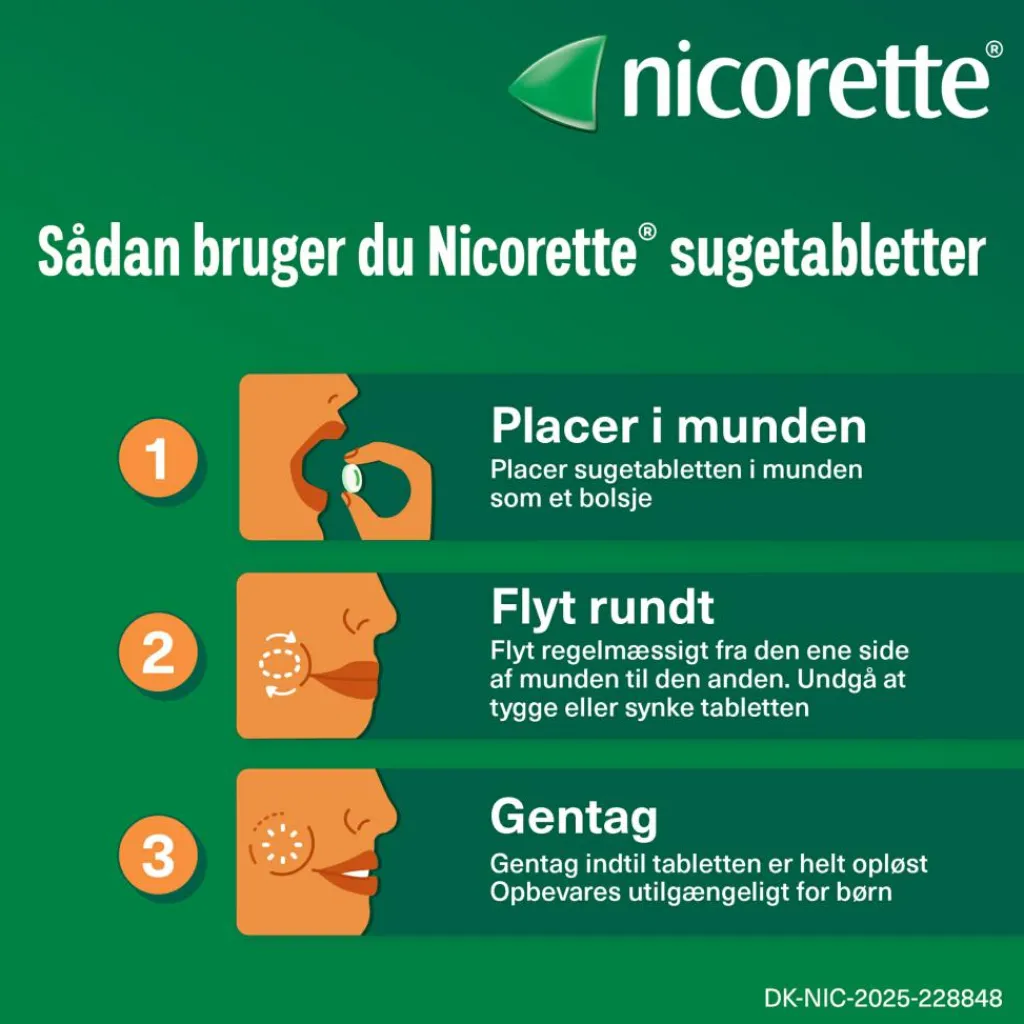 Nicorette® Nikotintabletter|Rygestop>Sugetablet Cooldrops Icymint 2 mg