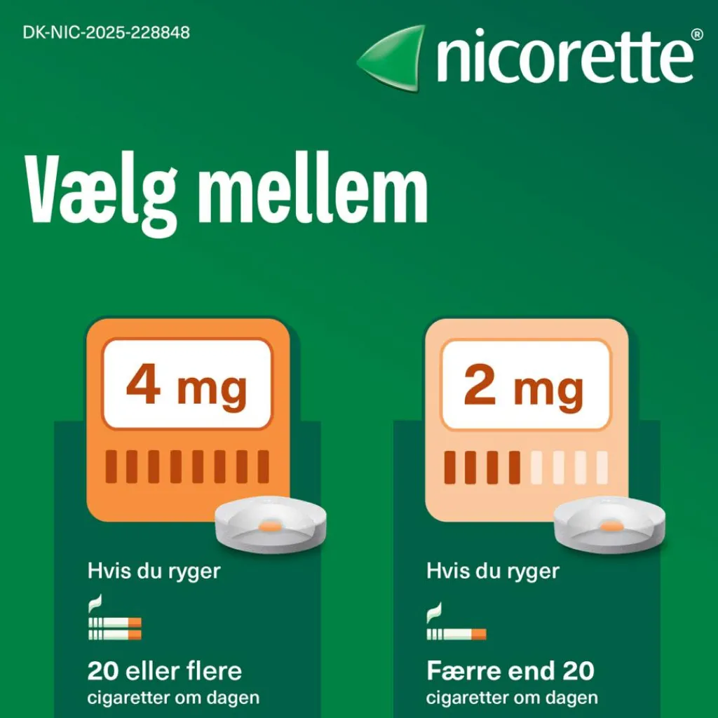 Nicorette® Nikotintabletter|Rygestop>Sugetablet Fruit 2 mg