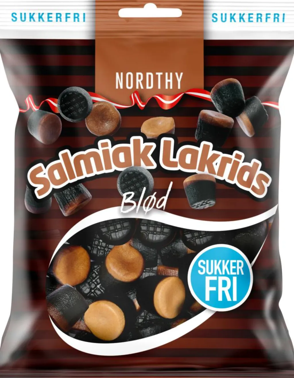 Nordthy Lakrids & Vingummi>Sukkerfri Salmiak Lakrids